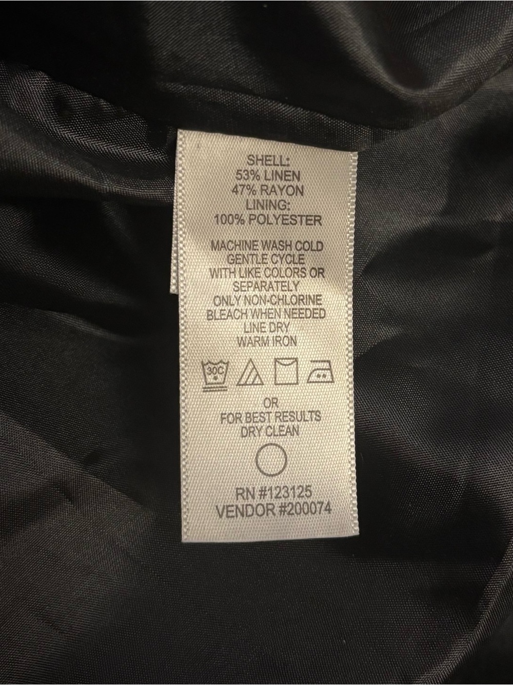 Chadwicks of Boston Polka Dot Dress Black White 18T NWOT Linen Blend - Picture 9 of 9